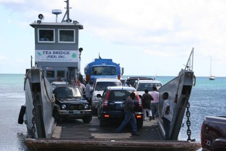 Sea Bridge, a ferry sailing between St. Kitts and Nevis