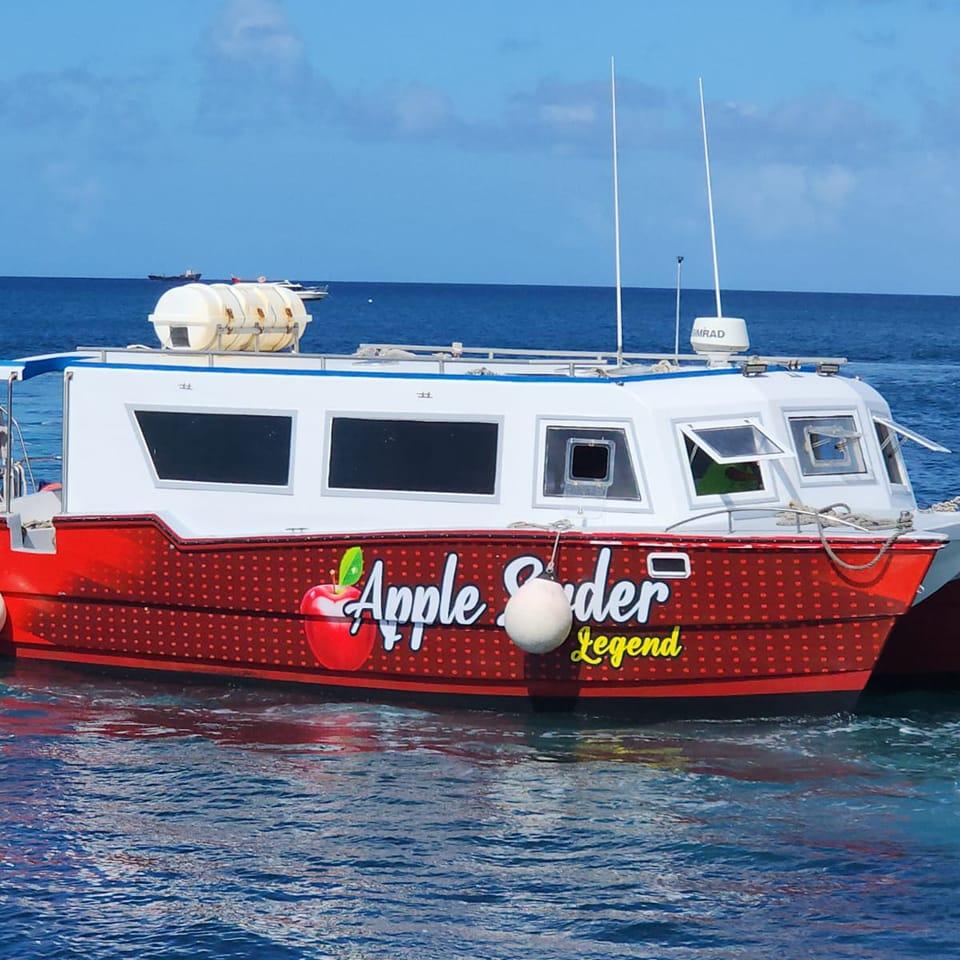 Apple Syder, a ferry sailing between St. Kitts and Nevis