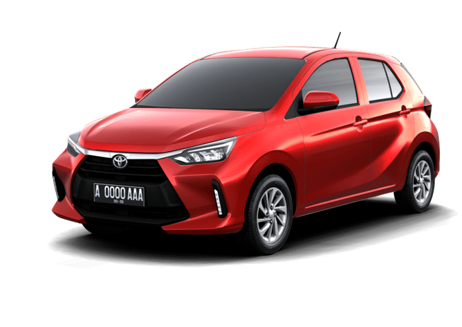 Toyota Agya car rental in St. Kitts and Nevis